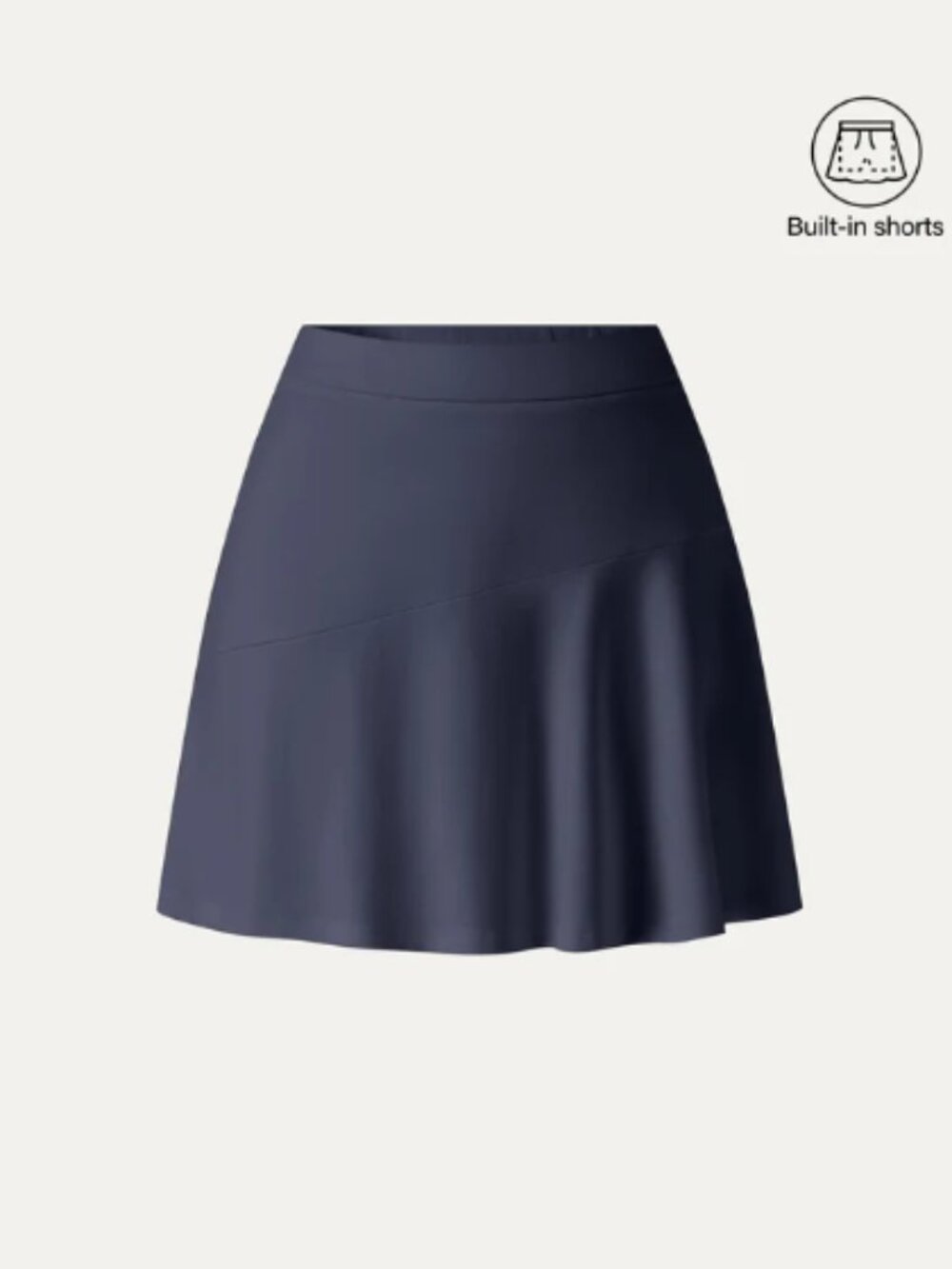 OGL Stretch Ponte Mid Rise Pull-on Skirt with built in shorts